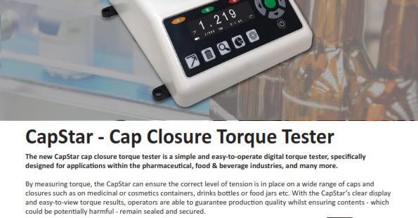 CapStar Torque Tester