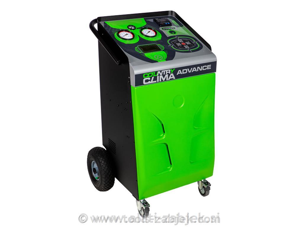 Automatic air conditioner servicing device for tractors and building machinery SPIN