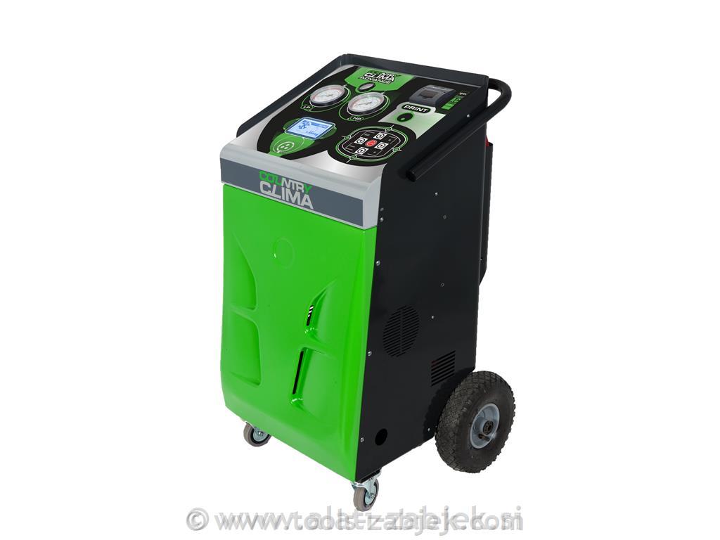 Automatic air conditioner servicing device for tractors and building machinery SPIN