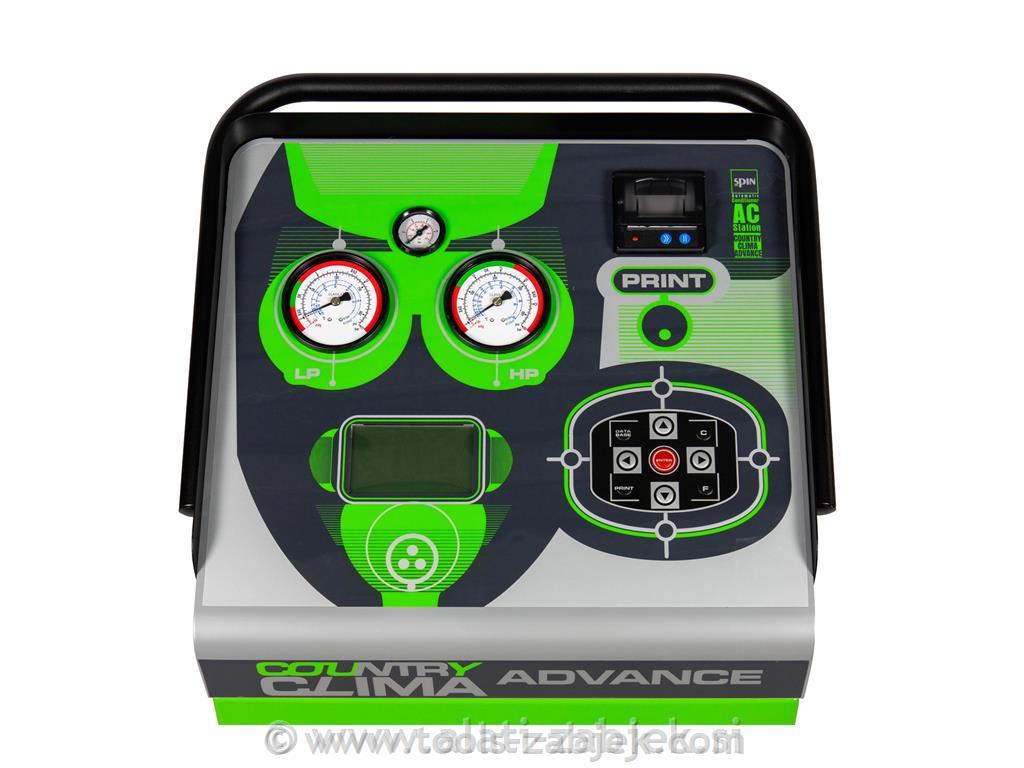 Automatic air conditioner servicing device for tractors and building machinery SPIN