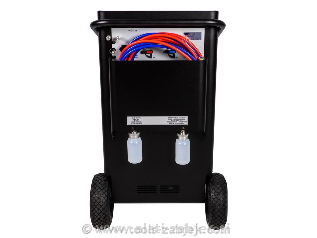 Automatic air conditioner servicing device for tractors and building machinery SPIN