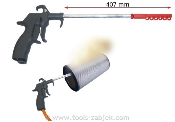 Air blow gun for filters 