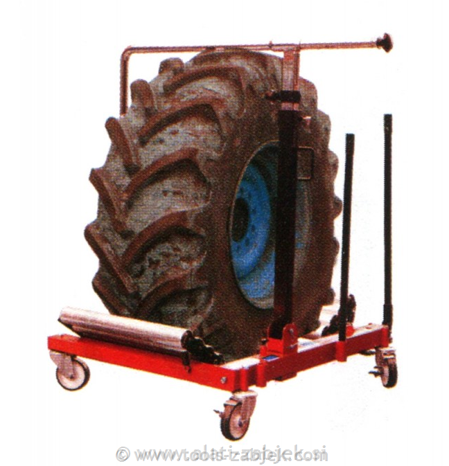 Jack for truck wheels assembly 