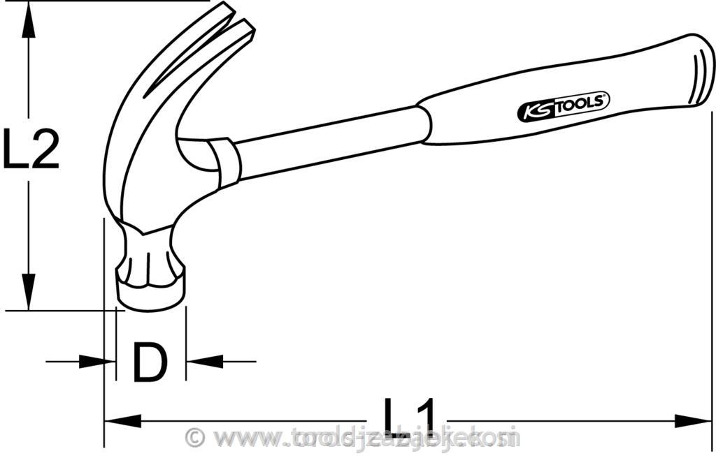 American hammer 600g KS TOOLS