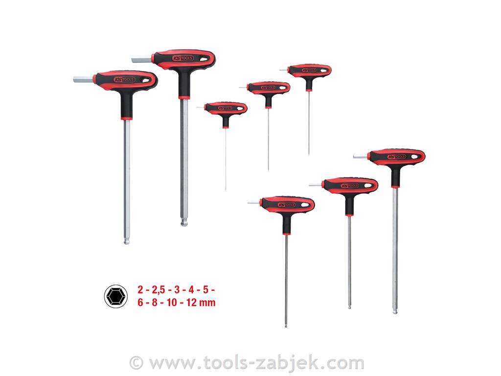 Imbus ključ s kroglasto glavo in s T-ročajem KS TOOLS