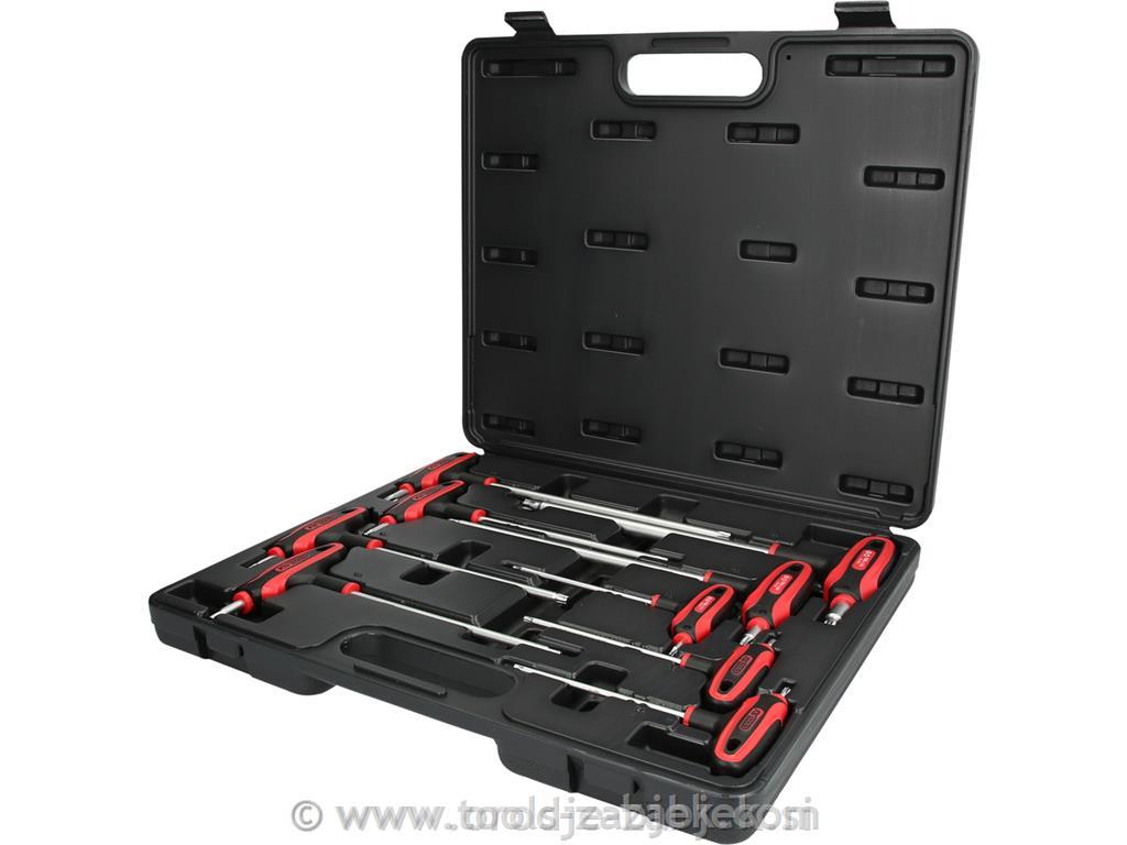 Set of T-handle Torx wrenches with opening KS TOOLS