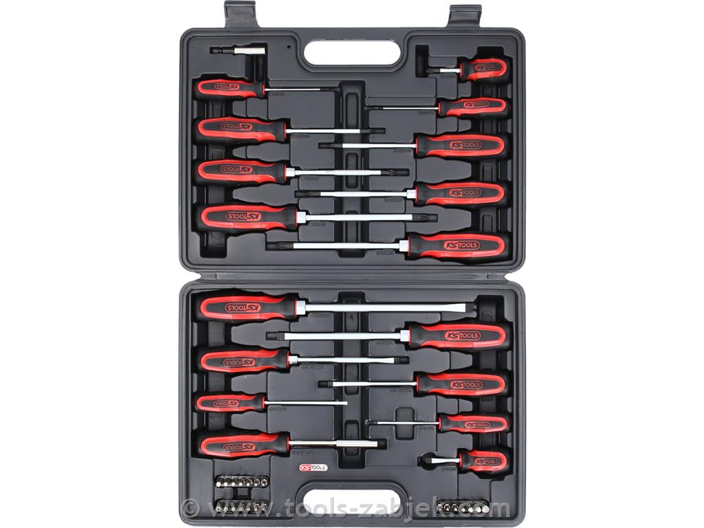 Screwdriver and bit set KS TOOLS