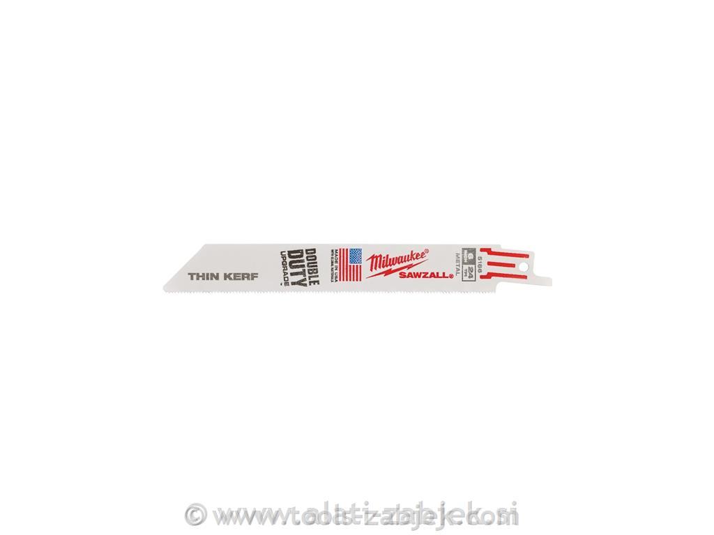 Metal Thin Kerf Blades 150x24TPI -5pc MILWAUKEE