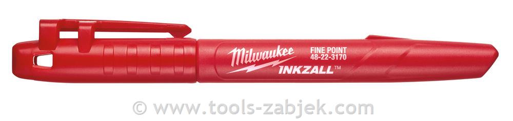 Pen with classic tip, red MILWAUKEE