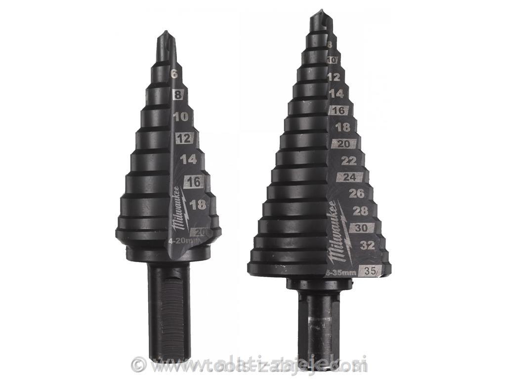 Cobalt Alcrn Step Drills -2pc MILWAUKEE