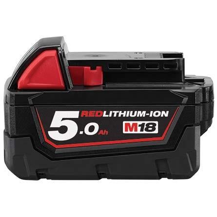 Battery M18 B5 M18 B5 Redlithium-Ion 5,0 Ah MILWAUKEE