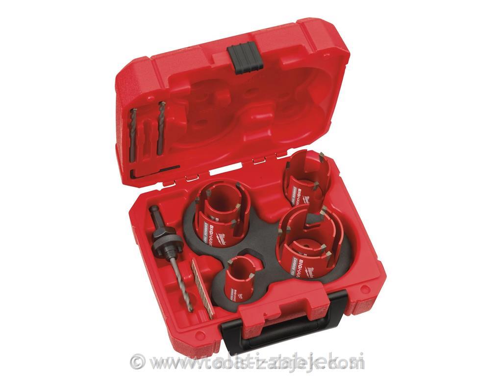 Big Hawg MultiI Material Holesaw Set 10pc MILWAUKEE