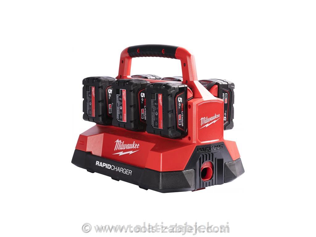 M18 Packout Six Bay Rapid Charger MILWAUKEE