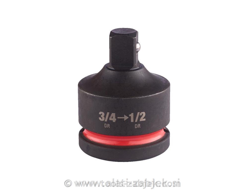 IMPACT SOCKET ADAPTOR 3/4" TO 1/2"-1PC MILWAUKEE