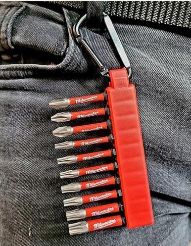 Screwdriver Bit Carabiner Set (10 Pieces) MILWAUKEE