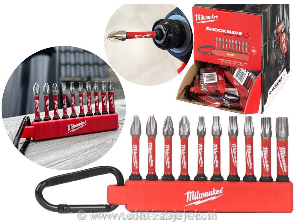 Screwdriver Bit Carabiner Set (10 Pieces) MILWAUKEE