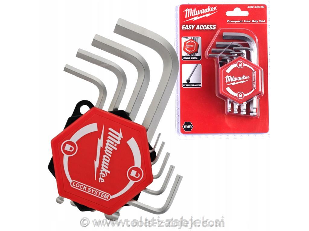 Kratki L ključi - 9 kos MILWAUKEE