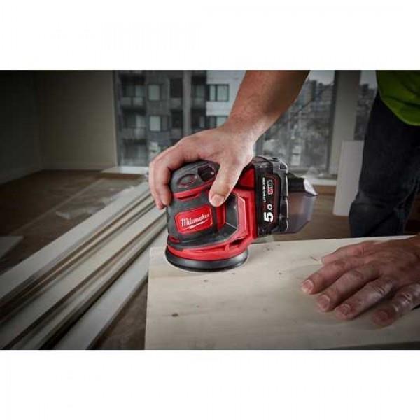 Cordless orbital sander in cardboard M18BOS125-0 MILWAUKEE