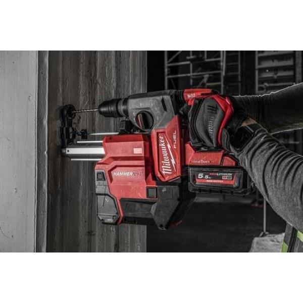 SDS+ hammer drill M18 ONEFHX with dust extractor M18 FDDEXL MILWAUKEE