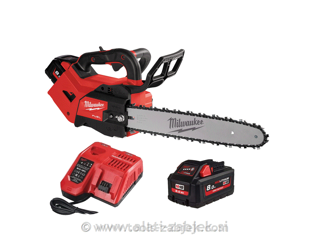 TOP HANDLE CHAINSAW WITH 35 CM BAR M18 FTHCHS35-802 MILWAUKEE