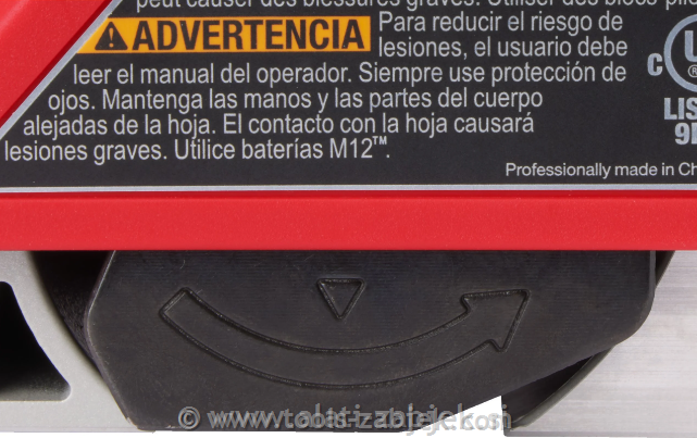 Cordless planer M12 BLP-0X MILWAUKEE