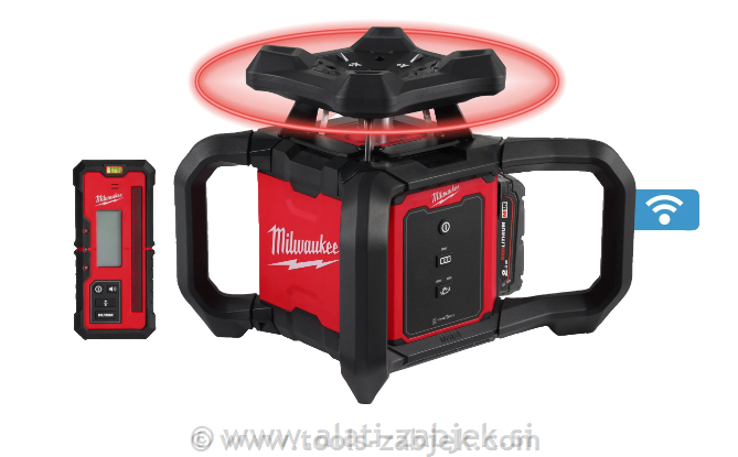 Battery powered green levelling laser 360° M18 RLOH600-201C MILWAUKEE