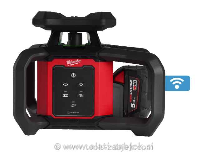 Battery powered green levelling laser 360° M18 RLOHVG300-501C MILWAUKEE