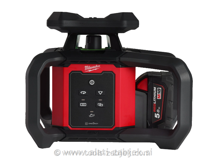 Battery powered green levelling laser 360° M18 RLOHVG300-501C MILWAUKEE