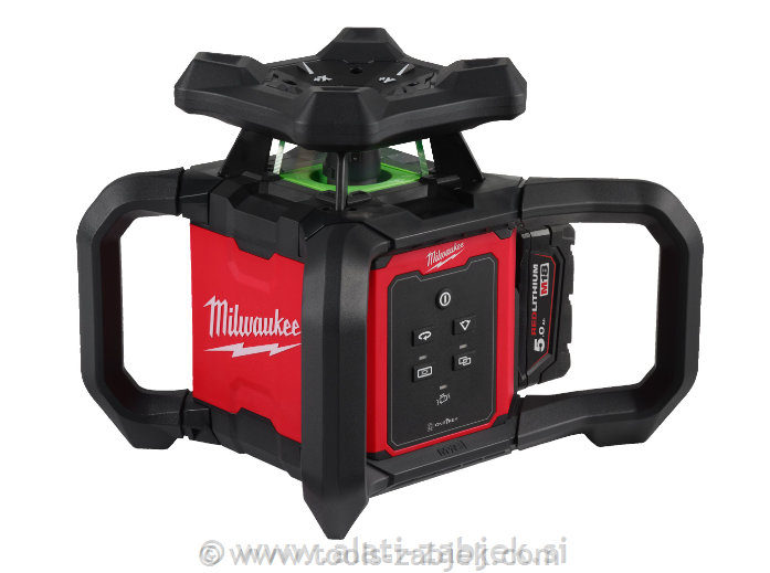 Battery powered green levelling laser 360° M18 RLOHVG300-501C MILWAUKEE