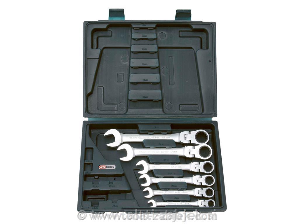 6-piece combination ratchet spanner set8-19 mm KS TOOLS