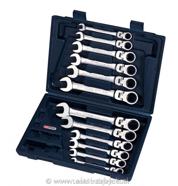 12-piece ratchet spanner set 8-19 mm KS TOOLS