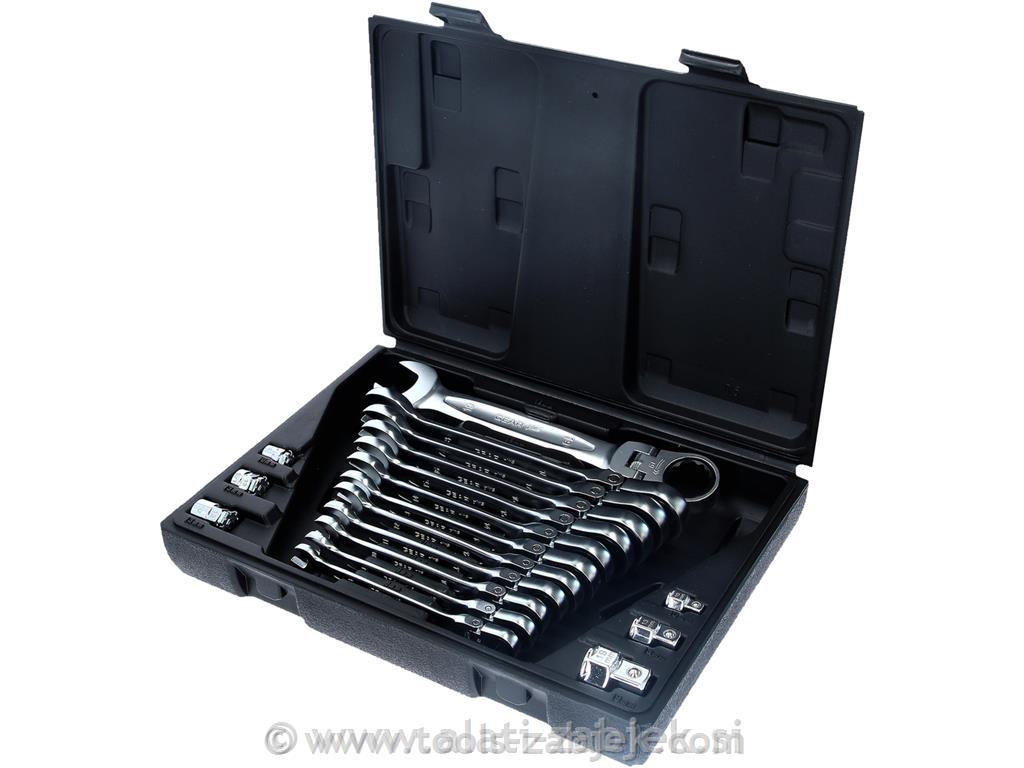 18-piece combination ratchet spanner set KS TOOLS