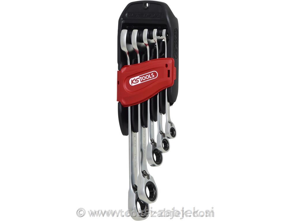 5-piece combination ratchet spanner set KS TOOLS