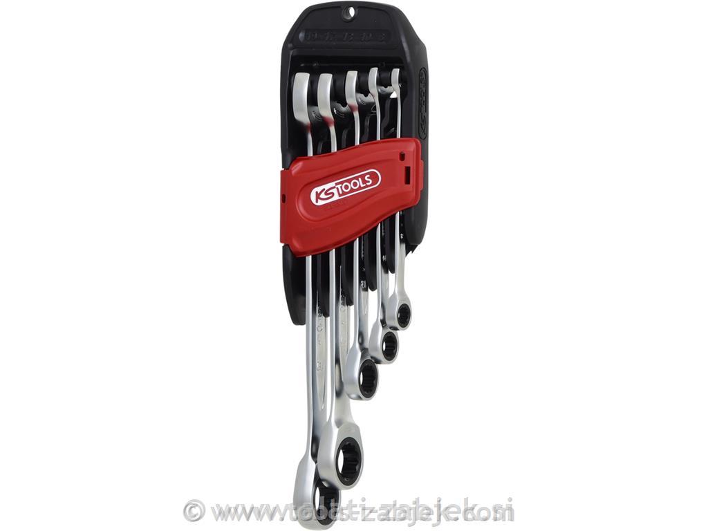 DUO GEARplus® 5-piece combination ratchet spanner set KS TOOLS