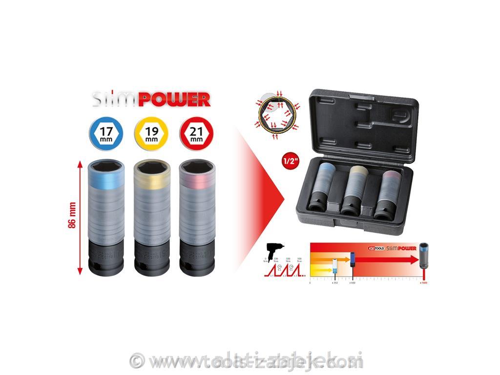 Socket set 1/2", 17-21 mm KS TOOLS