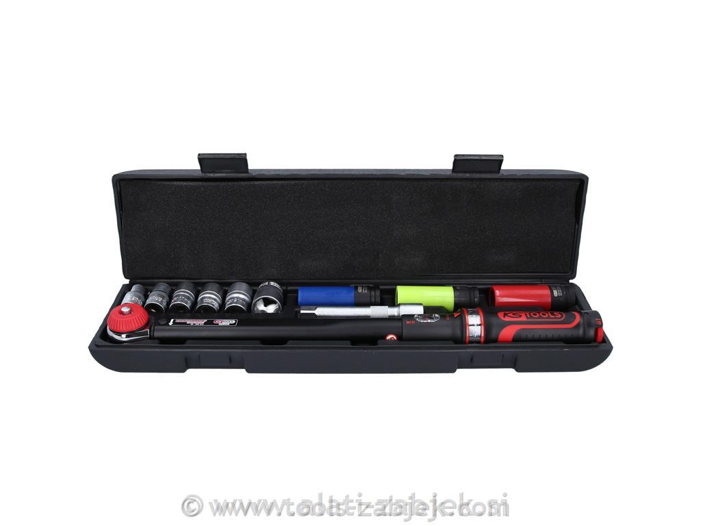 Torque wrench 1/2" 20 - 200Nm with sockets KS TOOLS
