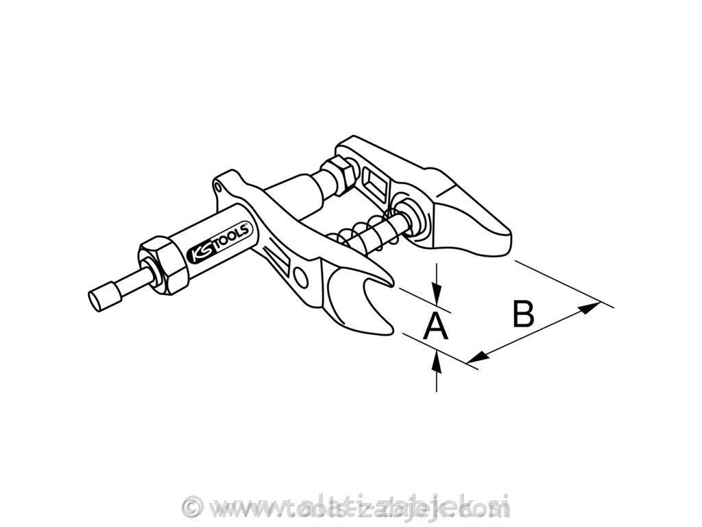 Izvlekač kroglastega zgloba 36mm KS TOOLS