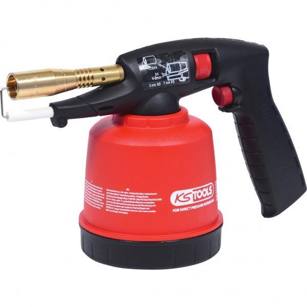 Cartridge gas burner with piezo ignition KS TOOLS
