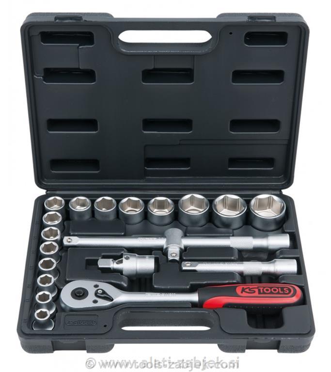 20-piece ratchet set 1/2" KS TOOLS