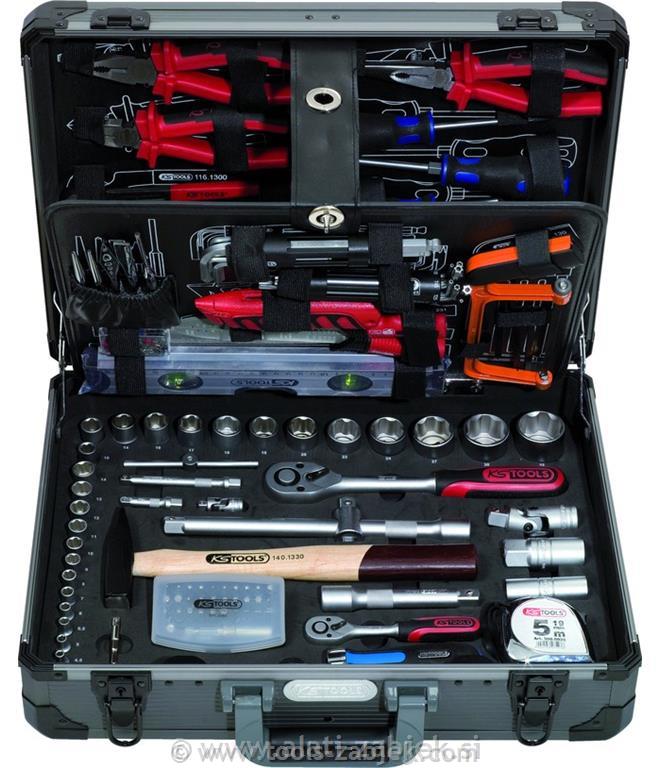 127-piece tool case 1/4" - 1/2" KS TOOLS