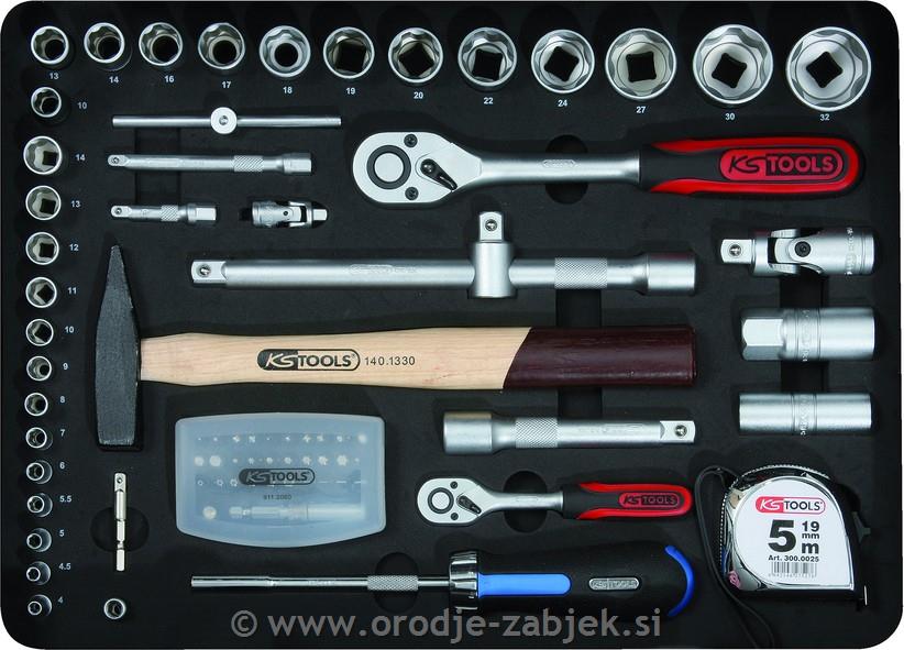 127-piece tool case 1/4" - 1/2" KS TOOLS