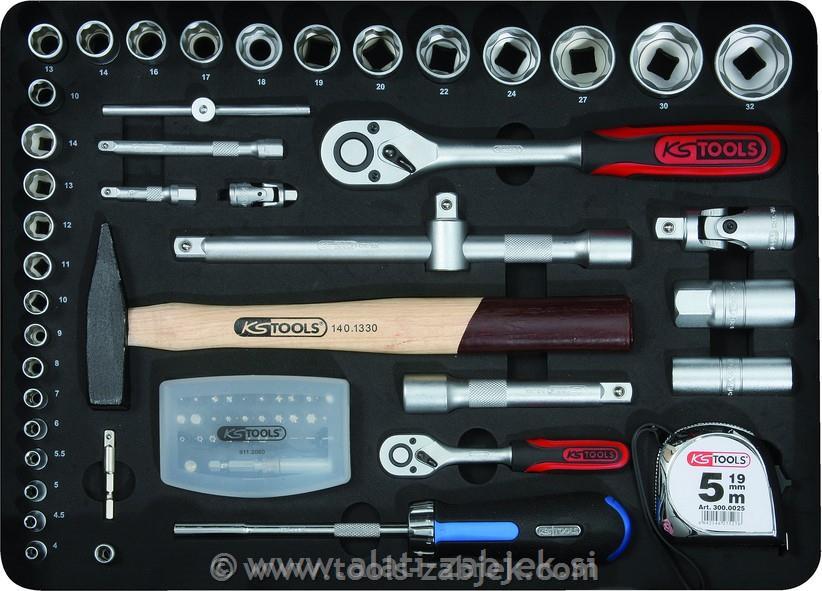 127-piece tool case 1/4" - 1/2" KS TOOLS