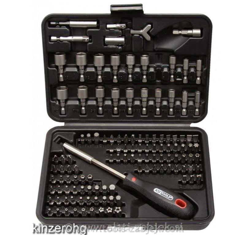 Screwdriver bit set with holder KS TOOLS