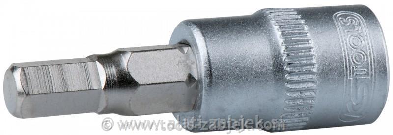 Bit socket for hex screws, imperial, 1/4-1/8" 1/4 KS TOOLS