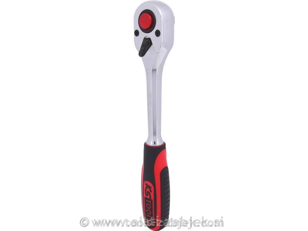 1/2" CHROMEplus preklopna raglja, 72 zob KS TOOLS