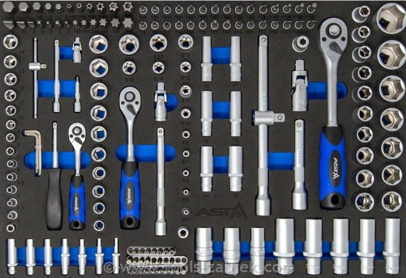 179pc Socket Set 1/4", 3/8", 1/2" Drive 