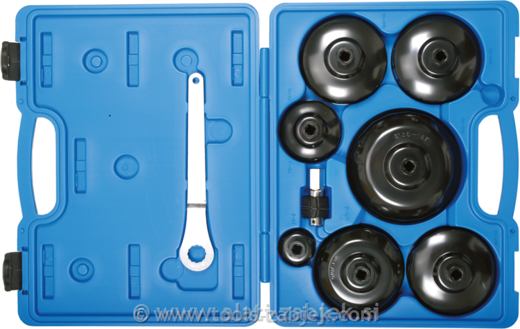 9-piece oil filter wrench set BGS TECHNIC