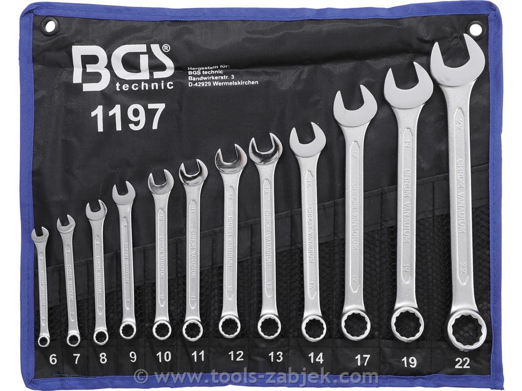 Combination spanner set 6 - 22 mm BGS TECHNIC
