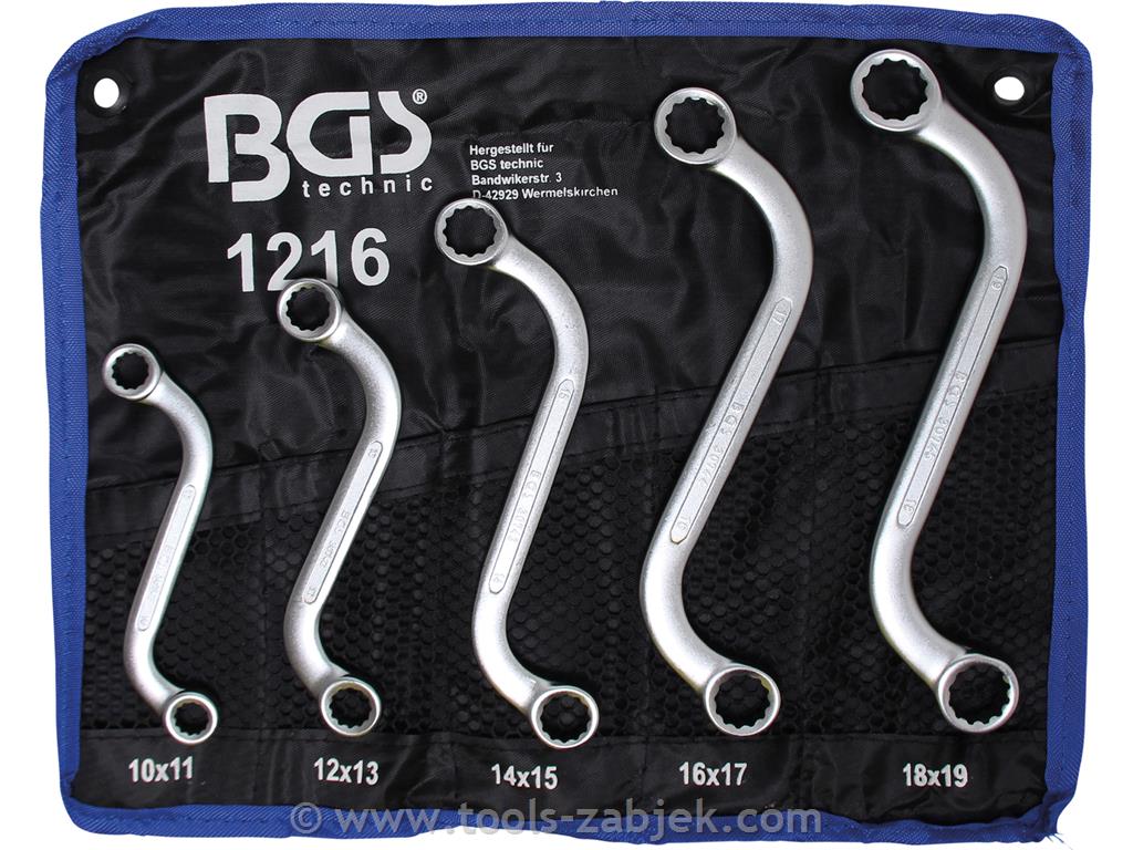Ring spanners 10-19 mm BGS TECHNIC