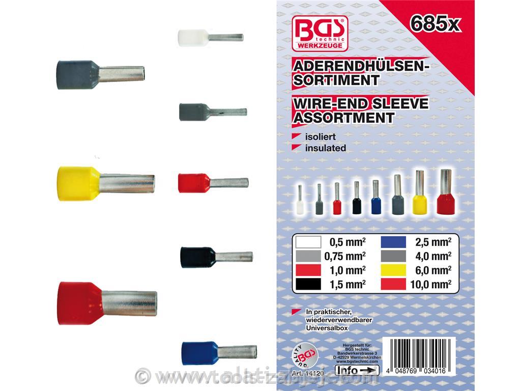 685-piece set of cable terminations BGS TECHNIC